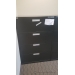 Artopex Black 4 Drawer Lateral File Cabinet, Electronic Lock